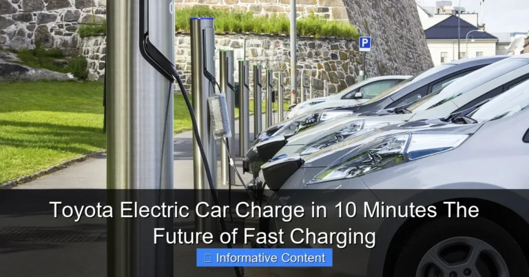Toyota Electric Car Charge in 10 Minutes The Future of Fast Charging