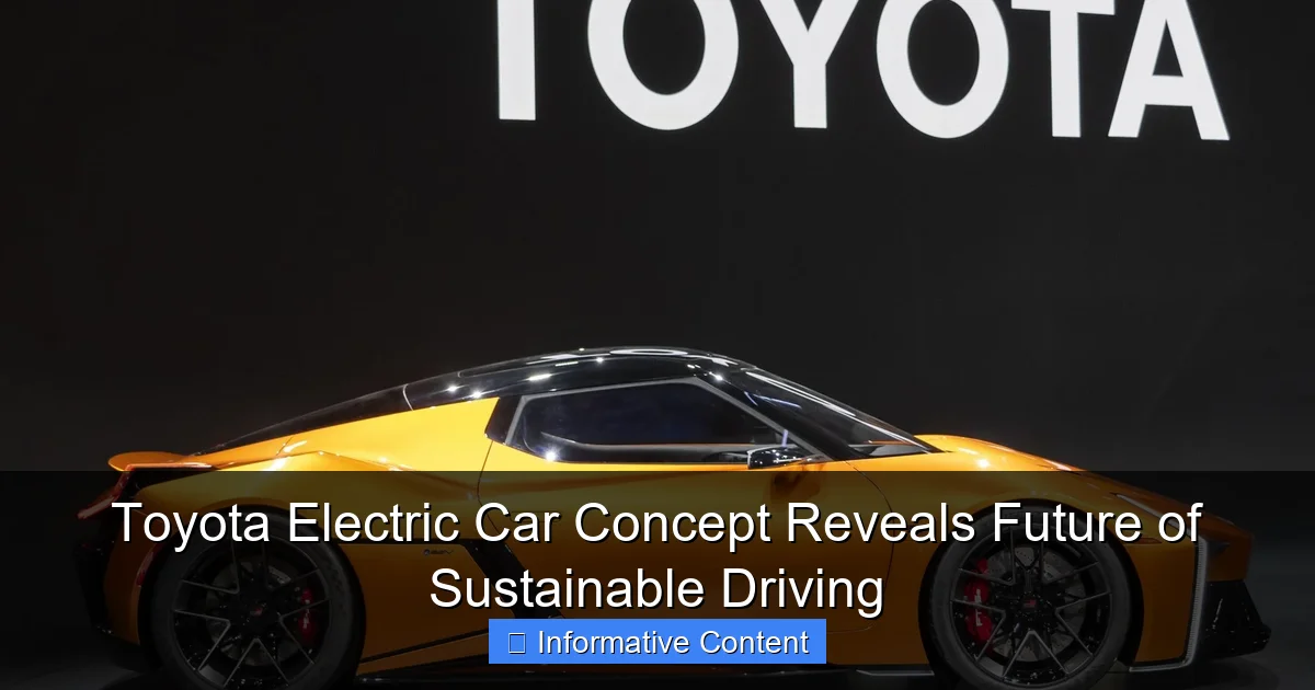 Toyota Electric Car Concept Reveals Future of Sustainable Driving
