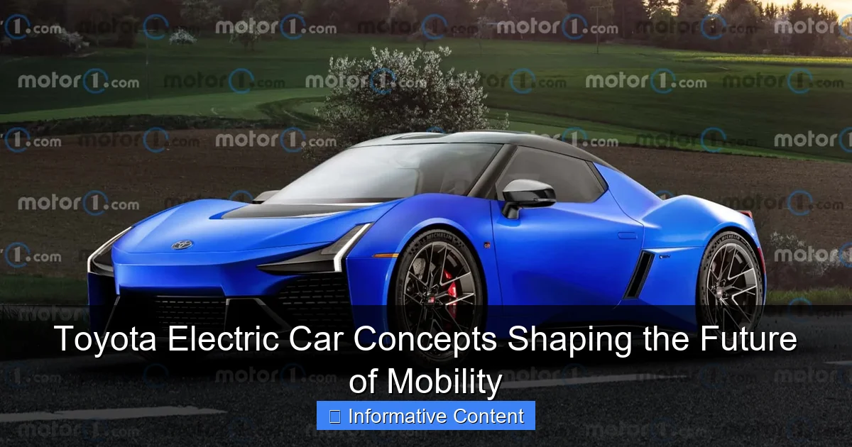 Toyota Electric Car Concepts Shaping the Future of Mobility