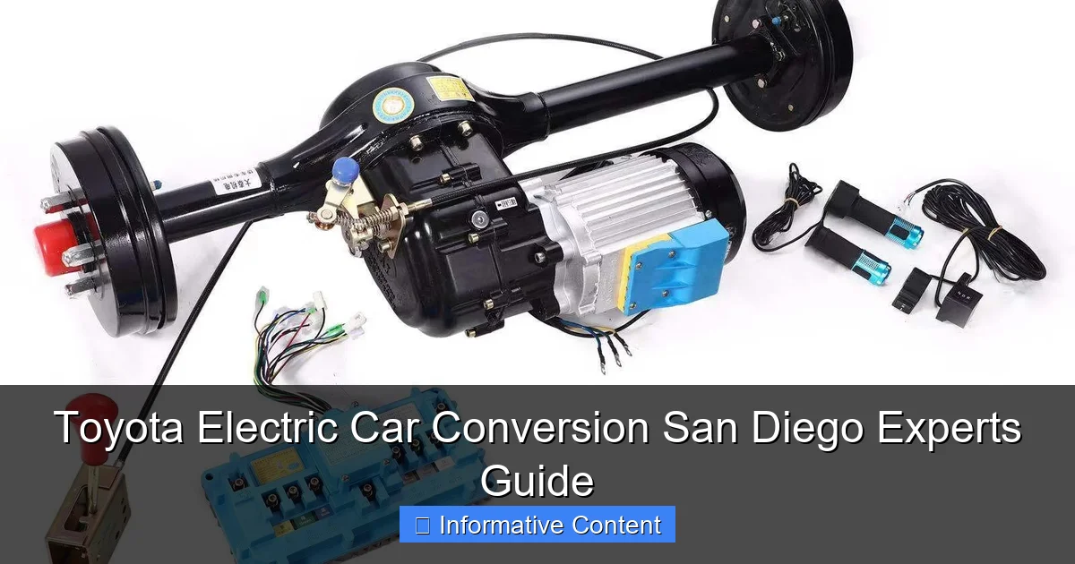 Toyota Electric Car Conversion San Diego Experts Guide