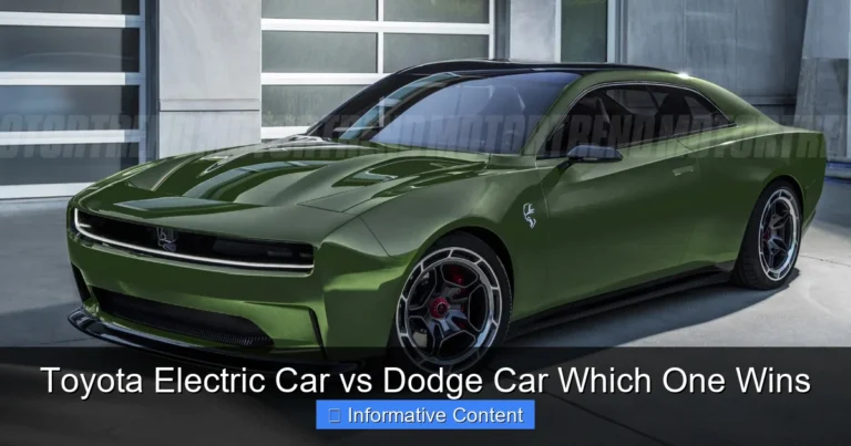 Toyota Electric Car vs Dodge Car Which One Wins
