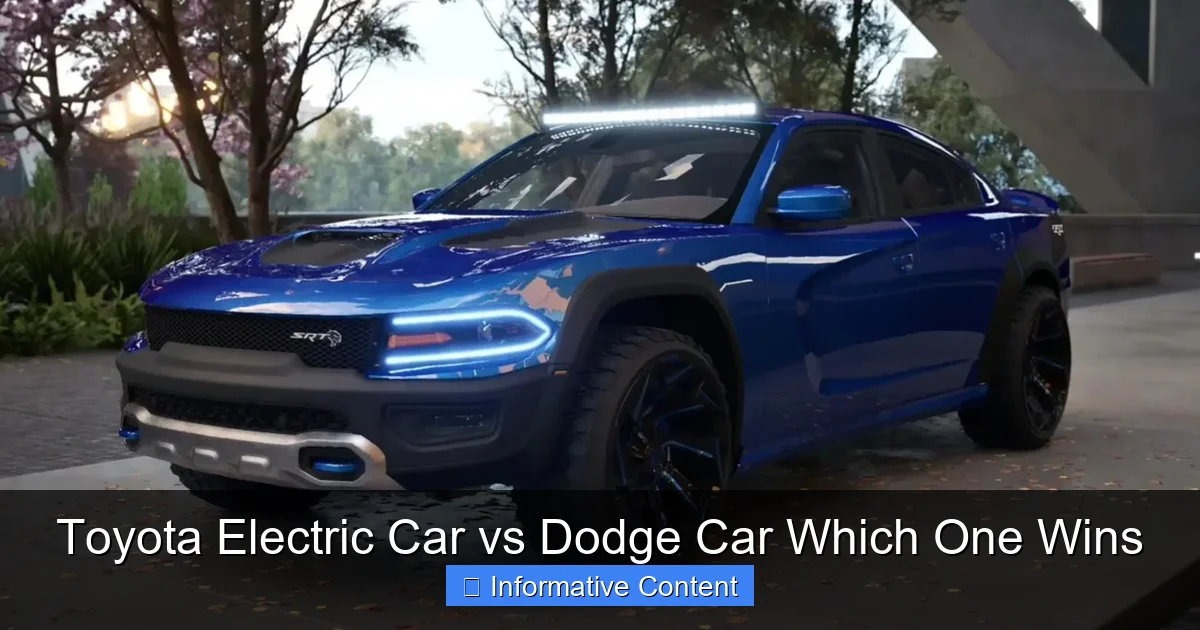 Toyota Electric Car vs Dodge Car Which One Wins