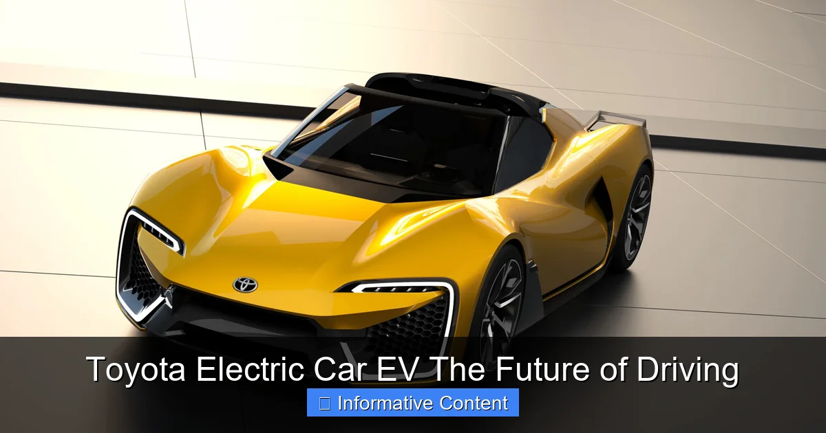 Toyota Electric Car EV The Future of Driving