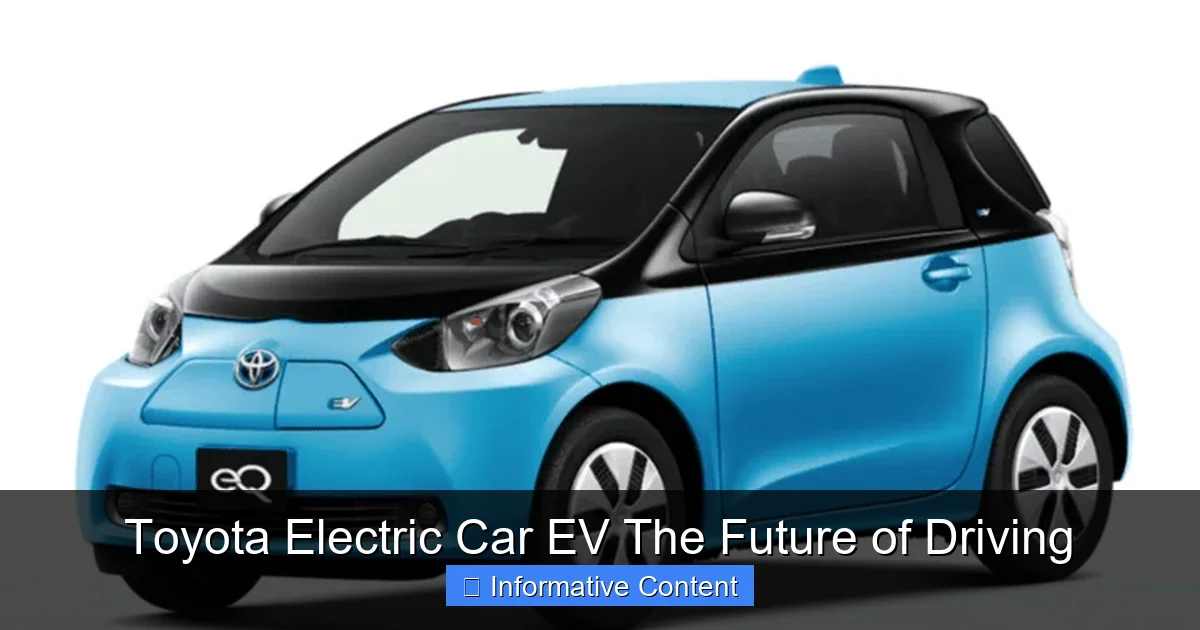 Toyota Electric Car EV The Future of Driving