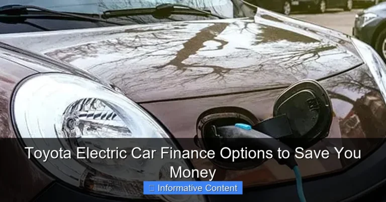 Toyota Electric Car Finance Options to Save You Money
