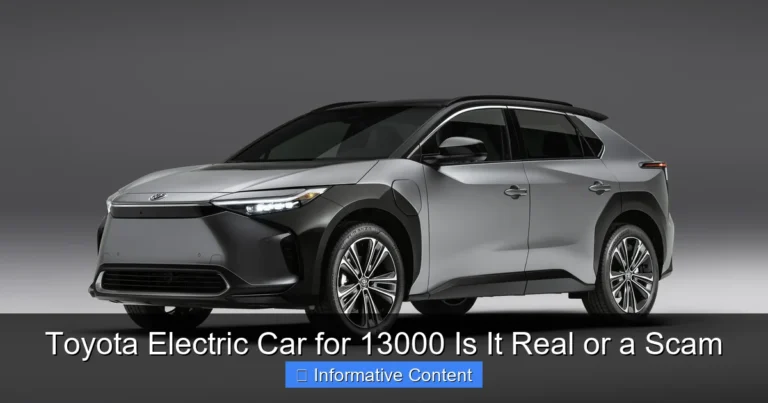 Toyota Electric Car for 13000 Is It Real or a Scam