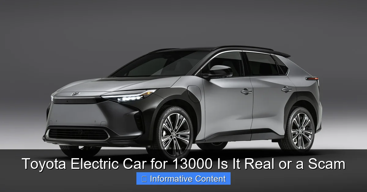 Toyota Electric Car for 13000 Is It Real or a Scam