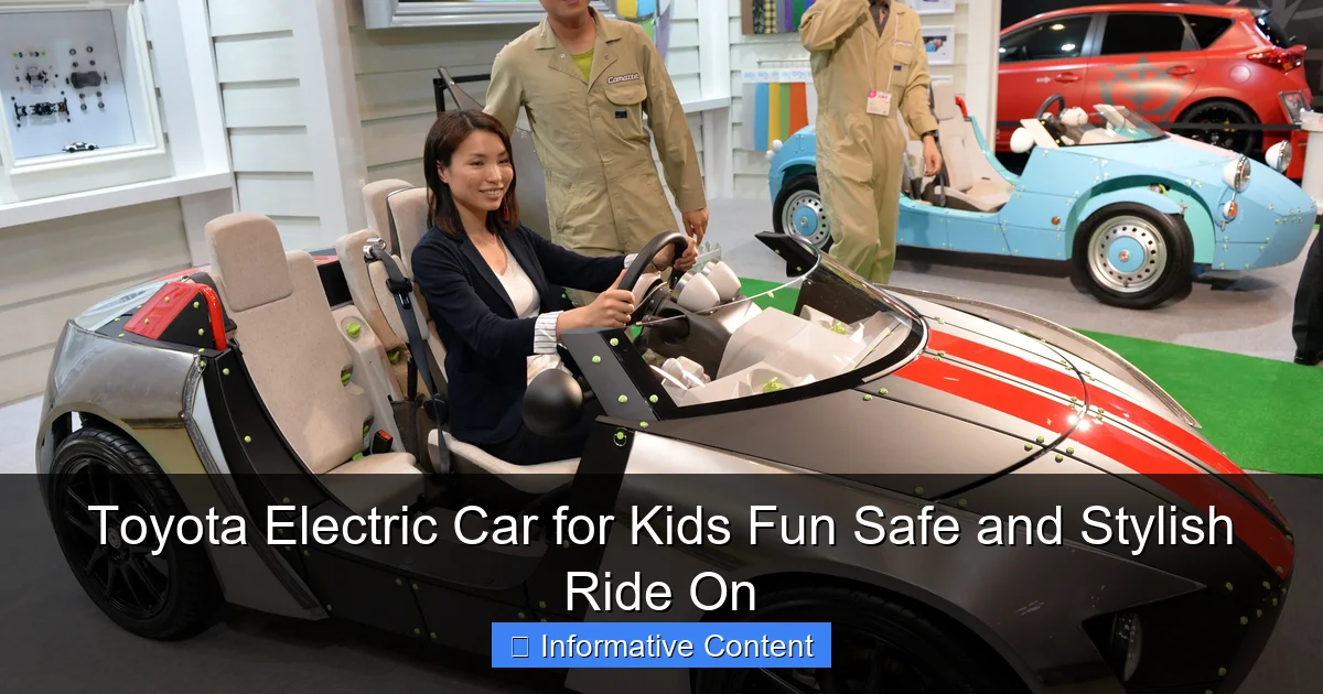 Toyota Electric Car for Kids Fun Safe and Stylish Ride On