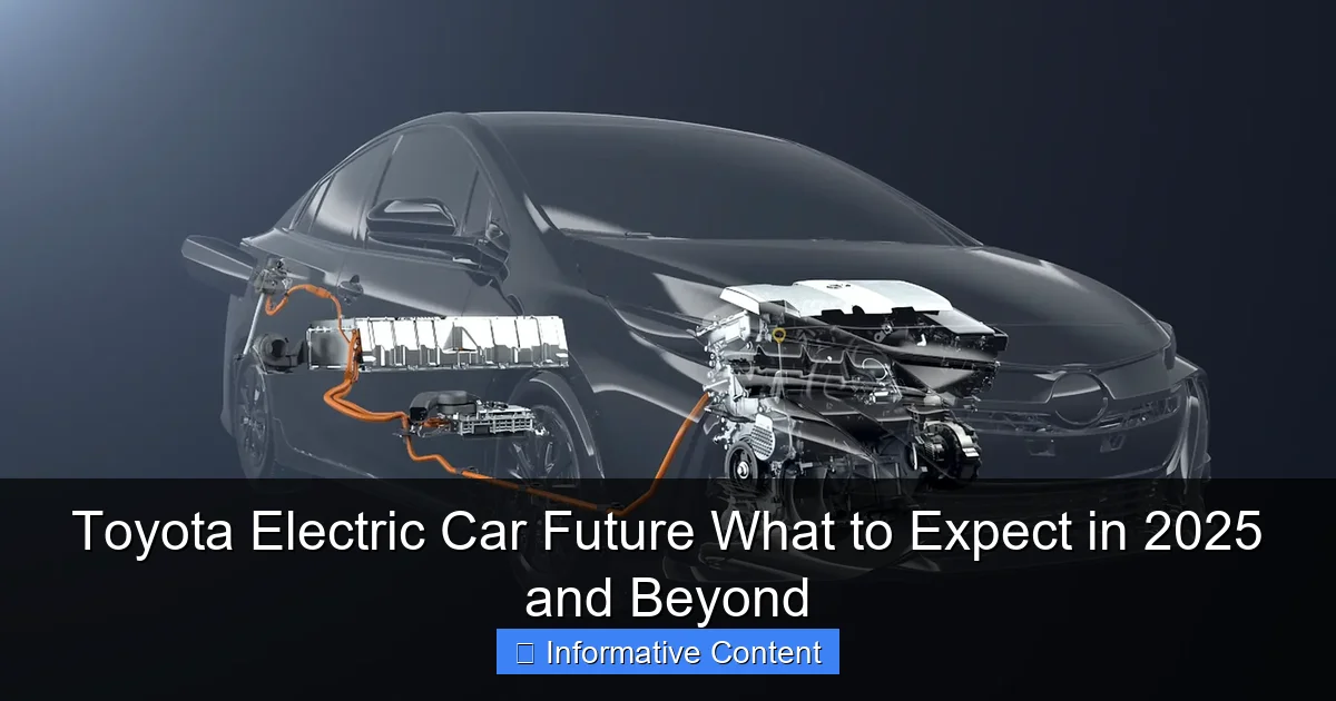 Toyota Electric Car Future What to Expect in 2025 and Beyond