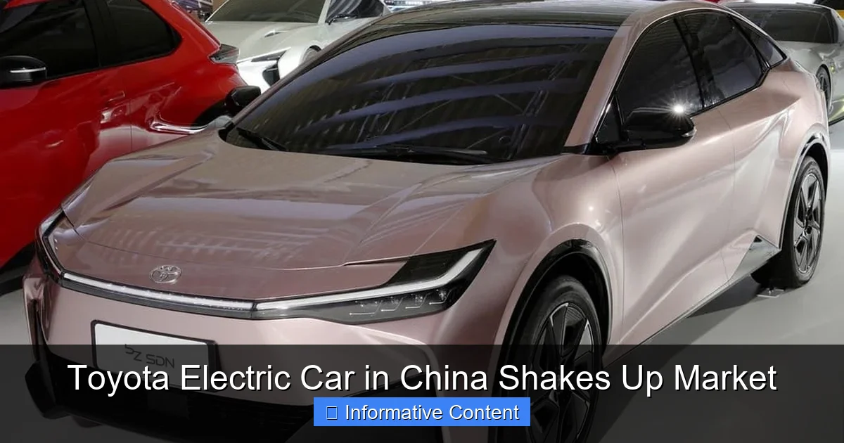 Toyota Electric Car in China Shakes Up Market