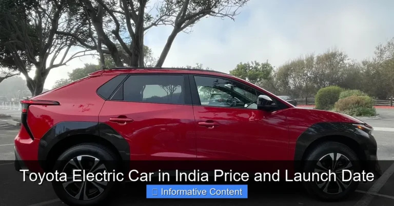 Toyota Electric Car in India Price and Launch Date