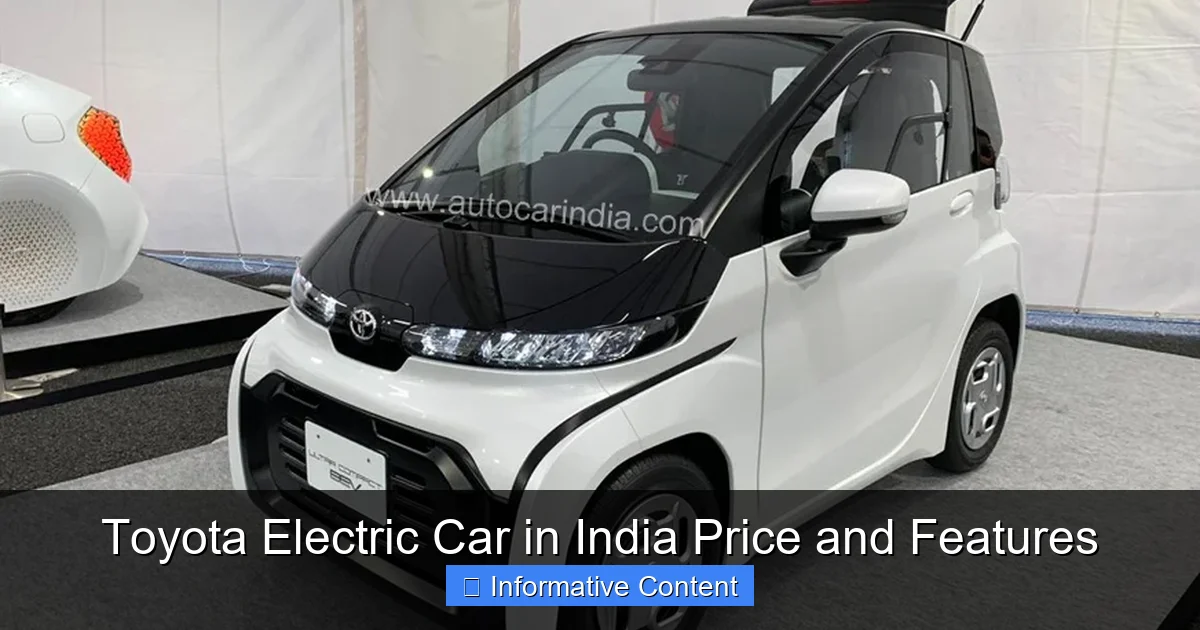 Toyota Electric Car in India Price and Features