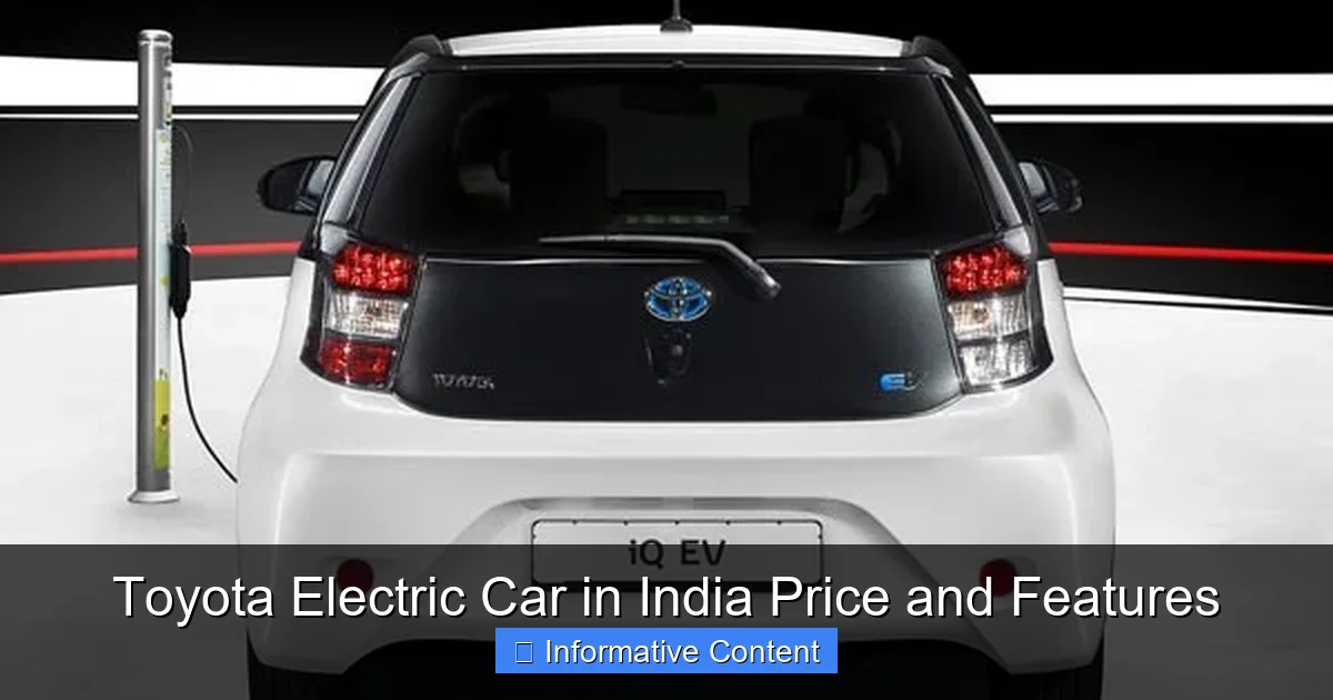 Toyota Electric Car in India Price and Features