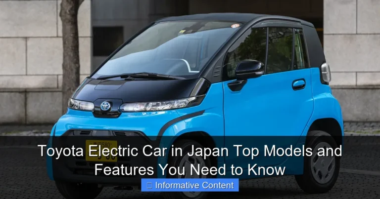 Toyota Electric Car in Japan Top Models and Features You Need to Know