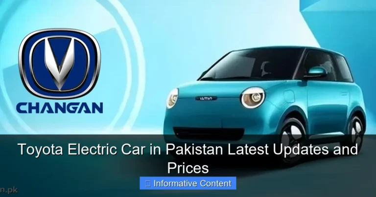 Toyota Electric Car in Pakistan Latest Updates and Prices