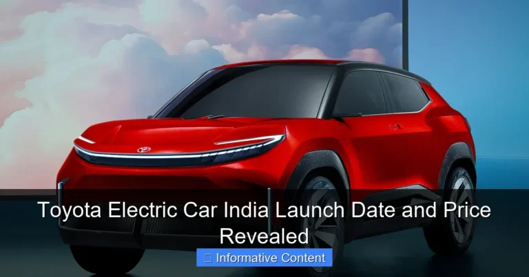 Toyota Electric Car India Launch Date and Price Revealed