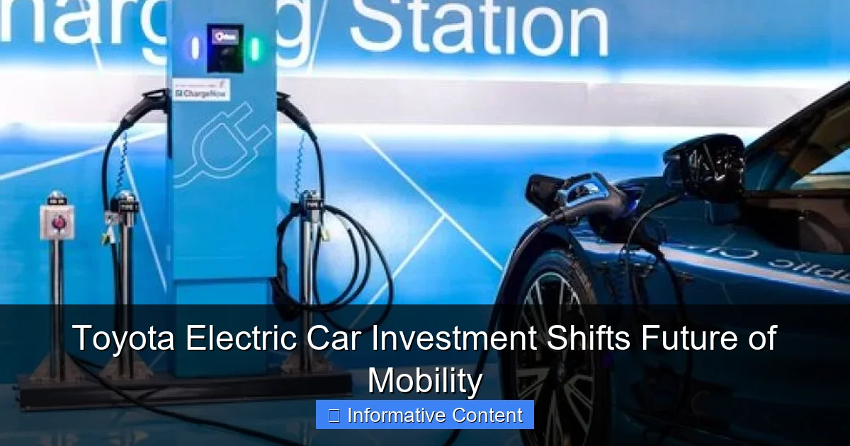 Toyota Electric Car Investment Shifts Future of Mobility