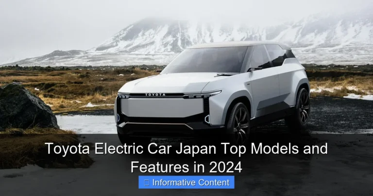 Toyota Electric Car Japan Top Models and Features in 2024