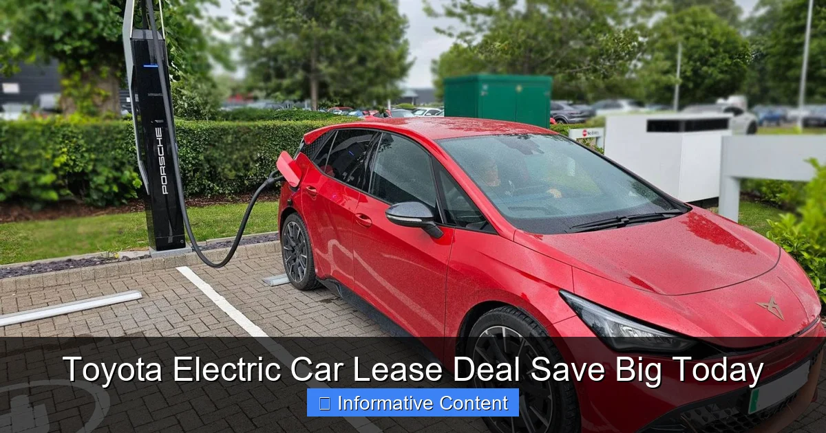 Toyota Electric Car Lease Deal Save Big Today