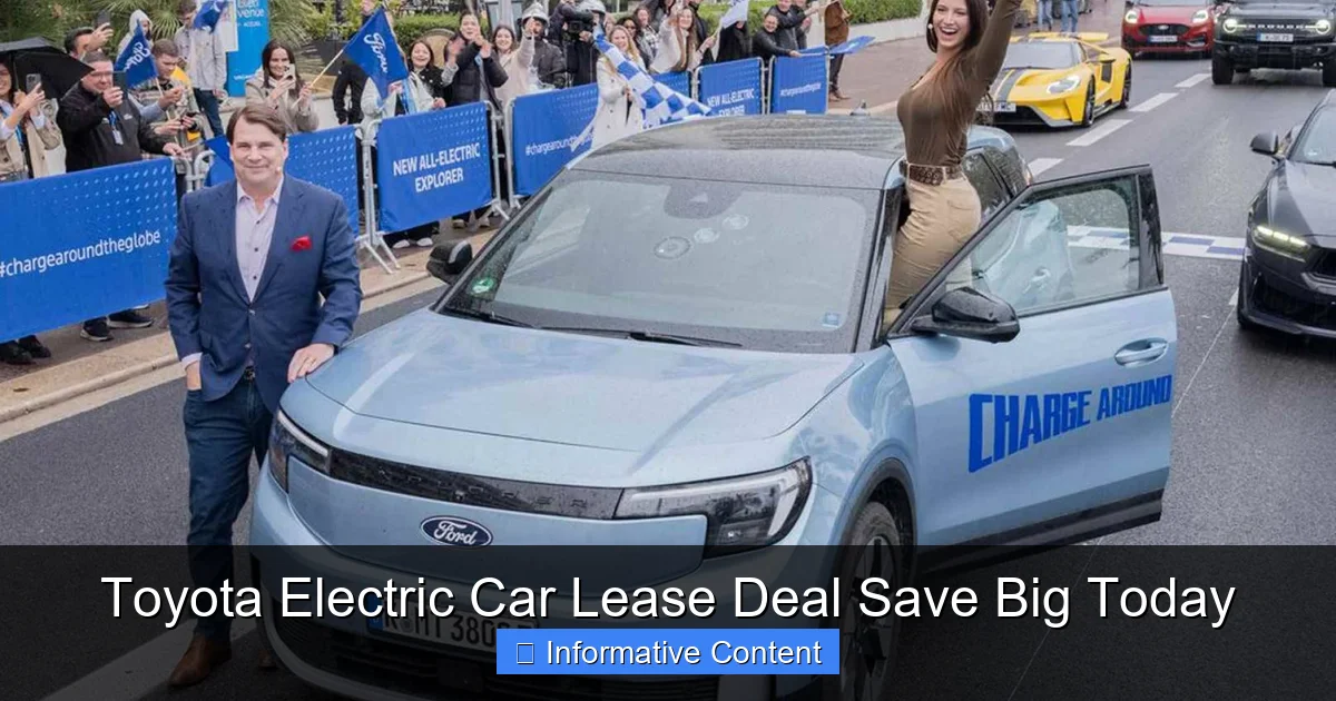Toyota Electric Car Lease Deal Save Big Today