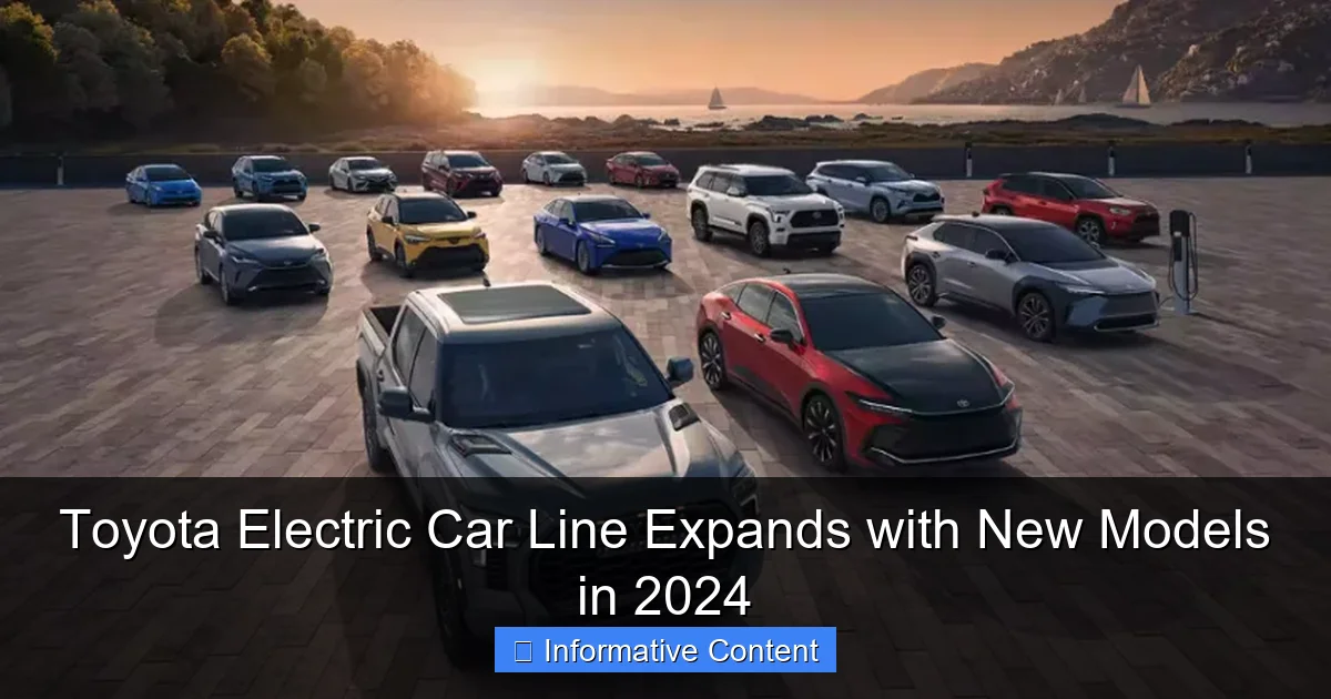 Toyota Electric Car Line Expands with New Models in 2024
