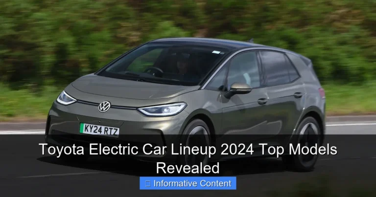 Toyota Electric Car Lineup 2024 Top Models Revealed