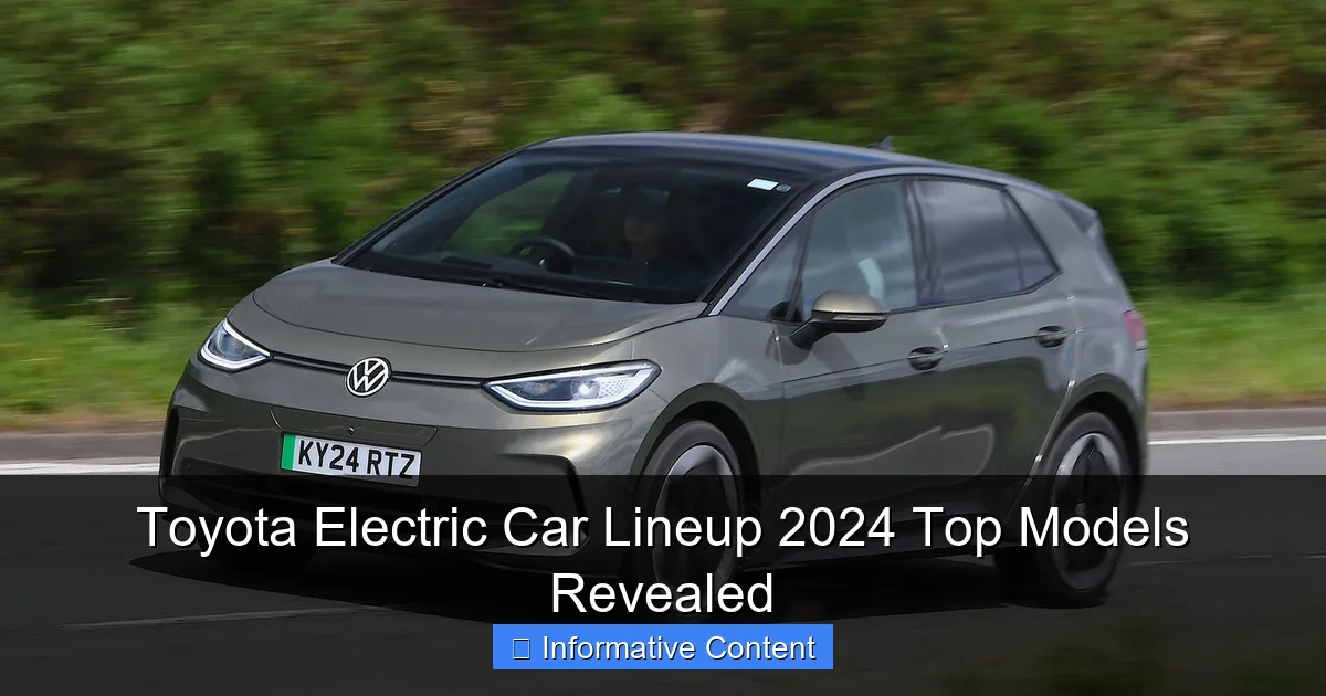 Toyota Electric Car Lineup 2024 Top Models Revealed