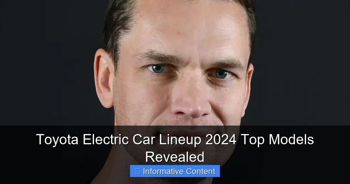 Toyota Electric Car Lineup 2024 Top Models Revealed