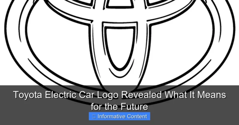 Toyota Electric Car Logo Revealed What It Means for the Future