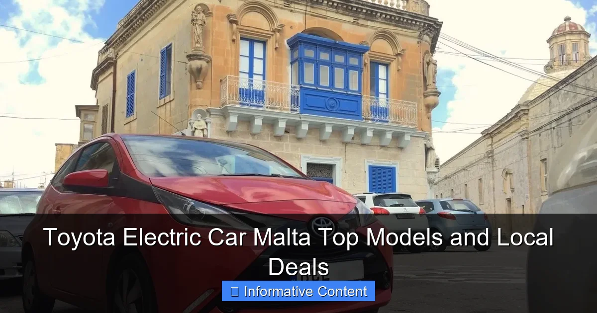 Toyota Electric Car Malta Top Models and Local Deals
