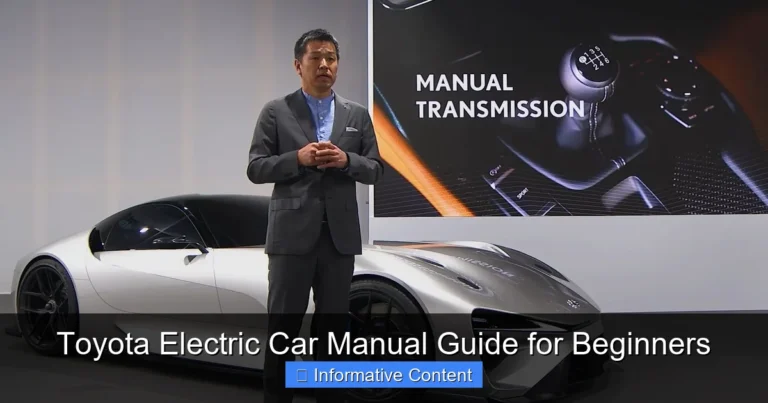 Toyota Electric Car Manual Guide for Beginners