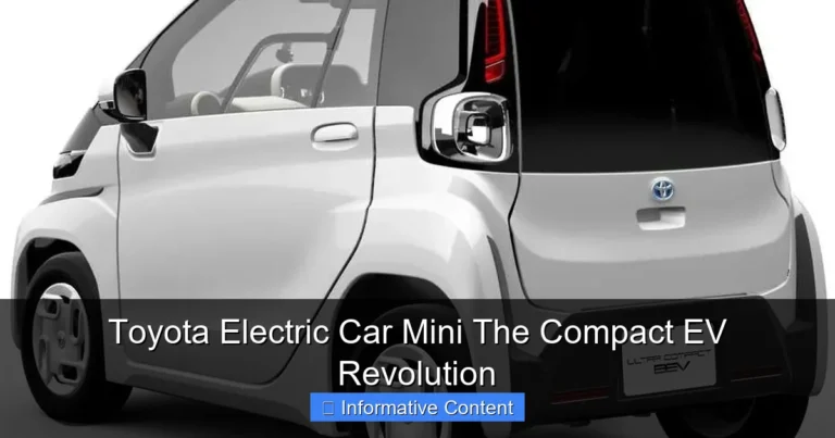 Toyota Electric Car Mini The Compact EV Revolution