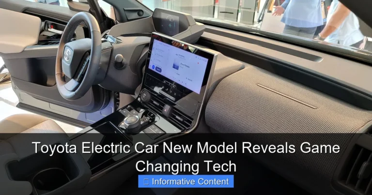 Toyota Electric Car New Model Reveals Game Changing Tech