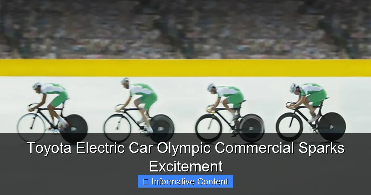 Toyota Electric Car Olympic Commercial Sparks Excitement