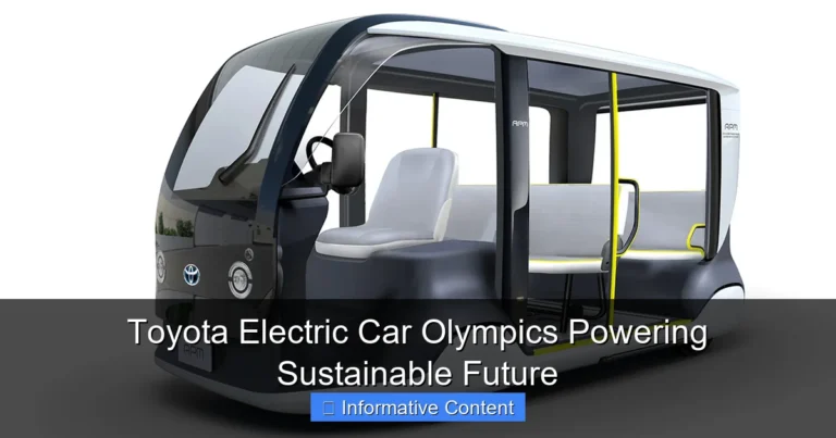 Toyota Electric Car Olympics Powering Sustainable Future