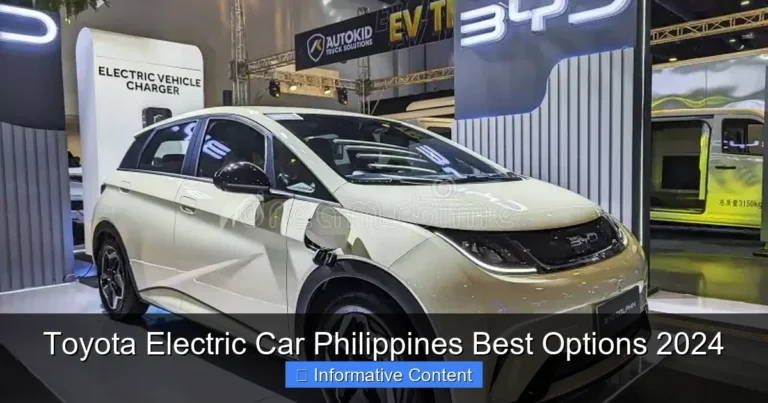 Toyota Electric Car Philippines Best Options 2024