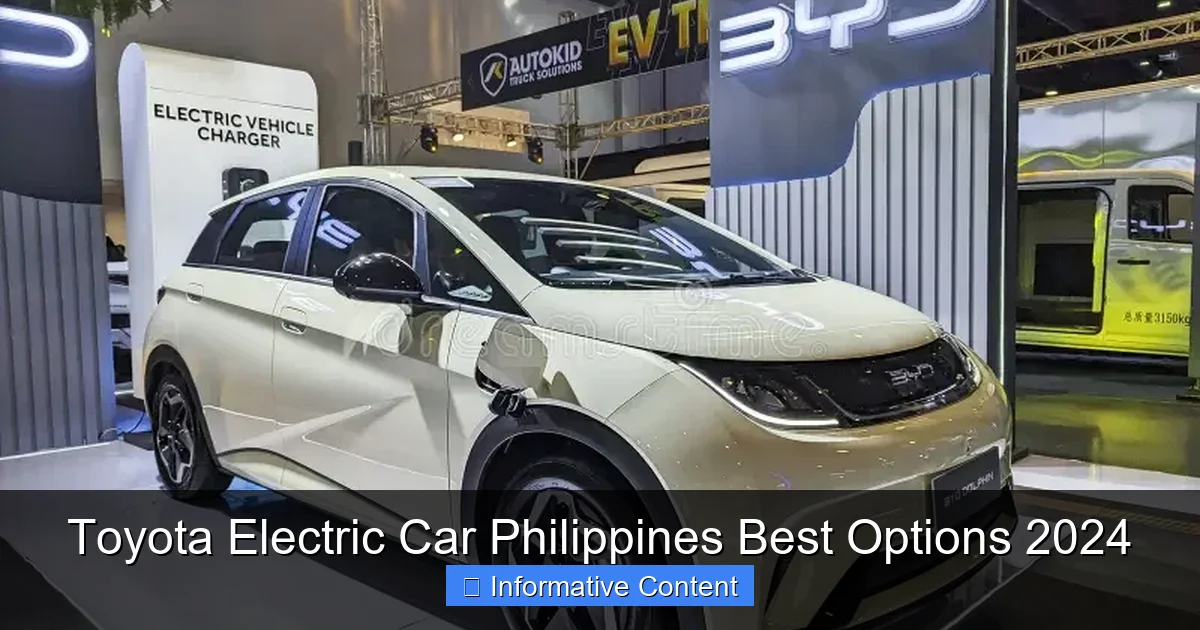 Toyota Electric Car Philippines Best Options 2024