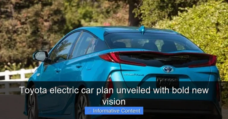 Toyota electric car plan unveiled with bold new vision