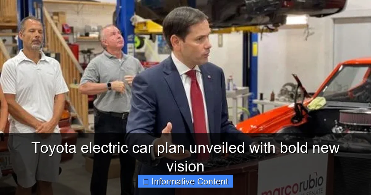 Toyota electric car plan unveiled with bold new vision