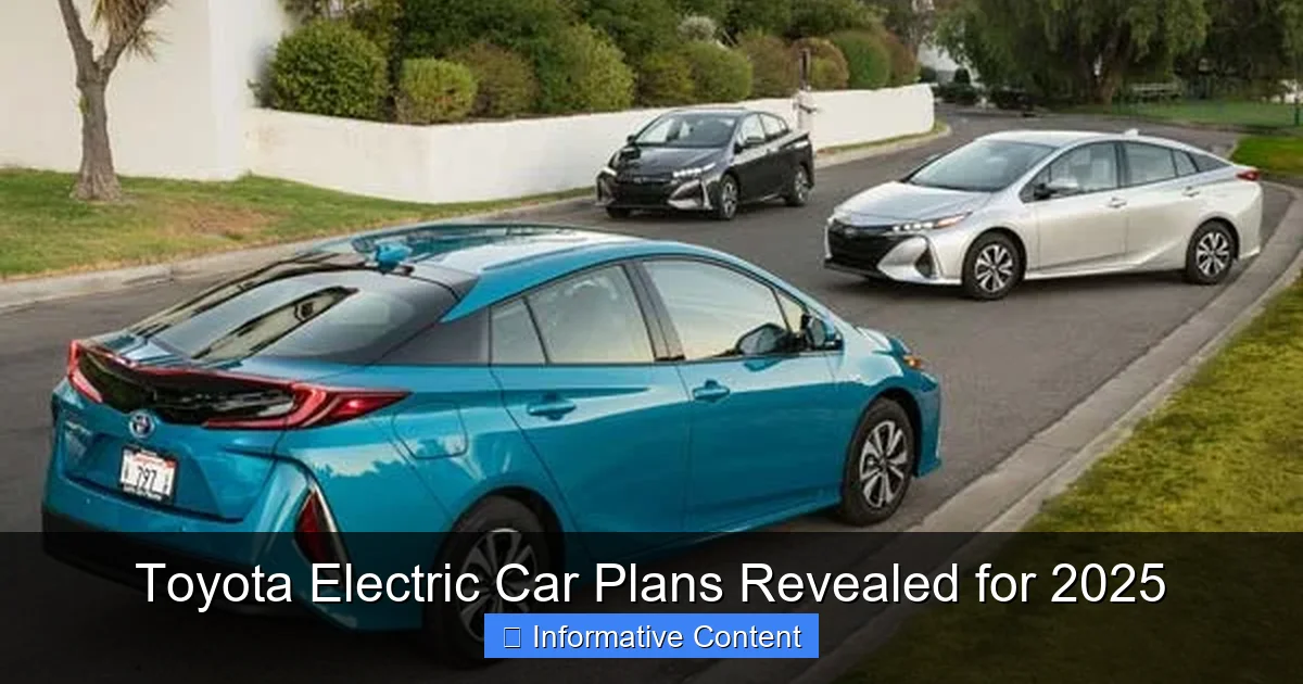 Toyota Electric Car Plans Revealed for 2025