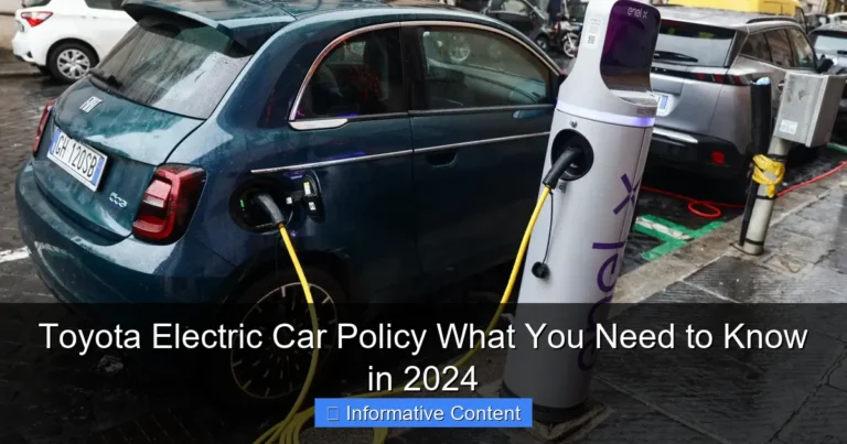Toyota Electric Car Policy What You Need to Know in 2024