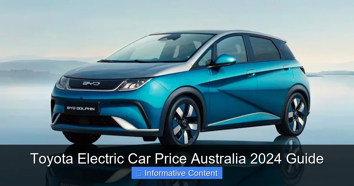 Toyota Electric Car Price Australia 2024 Guide
