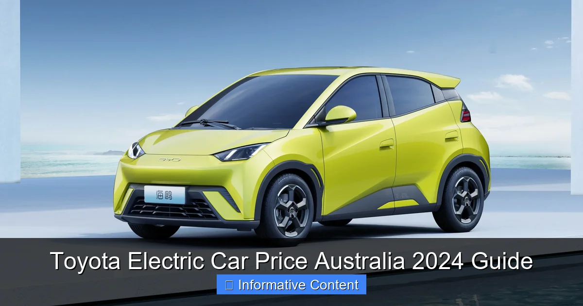 Toyota Electric Car Price Australia 2024 Guide