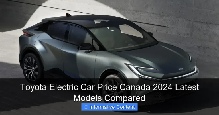 Toyota Electric Car Price Canada 2024 Latest Models Compared