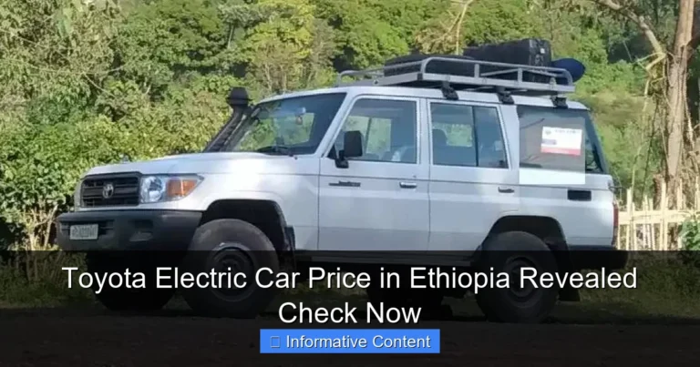 Toyota Electric Car Price in Ethiopia Revealed Check Now