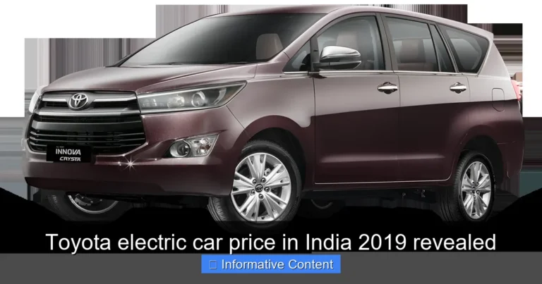 Toyota electric car price in India 2019 revealed
