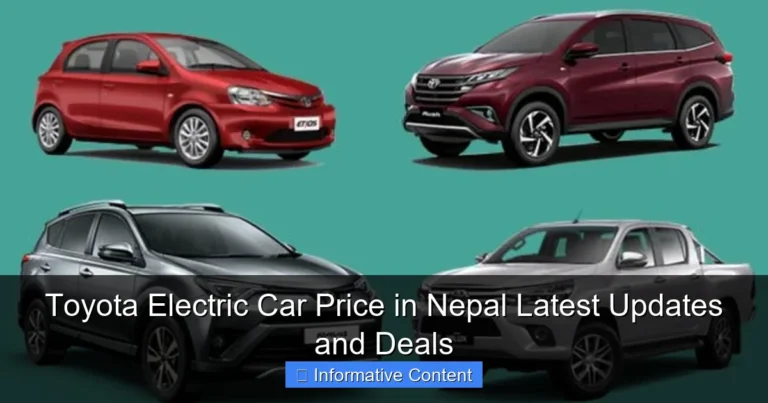 Toyota Electric Car Price in Nepal Latest Updates and Deals