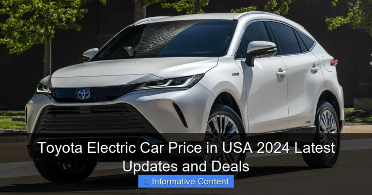 Toyota Electric Car Price in USA 2024 Latest Updates and Deals