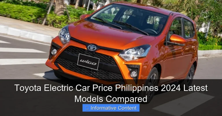 Toyota Electric Car Price Philippines 2024 Latest Models Compared