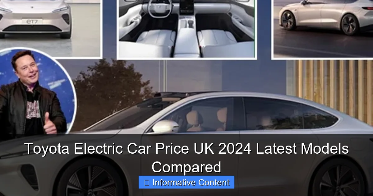 Toyota Electric Car Price UK 2024 Latest Models Compared
